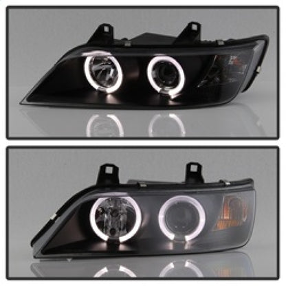 Spyder BMW Z3 96-02 Projector Headlights LED Halo Black High H1 Low H1 PRO-YD-BMWZ396-HL-BK SPYDER