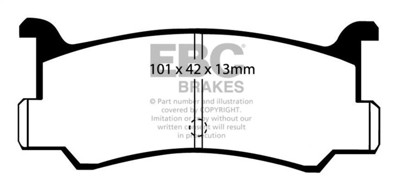 EBC YellowStuff Rear Brake Pads - DP4673R