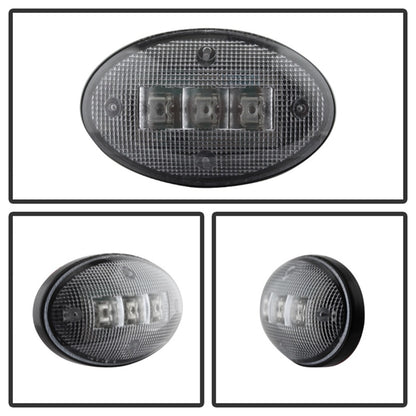 Xtune Ford Superduty F250-F550 99-10 Dually Fender LED Side Fender Lights Clear ACC-LED-FDSD99-SL-C SPYDER
