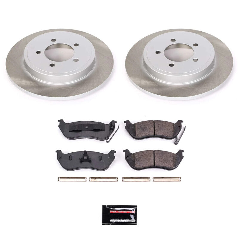 Power Stop 07-10 Mercury Mountaineer Rear Semi-Coated Rotor Kit PowerStop