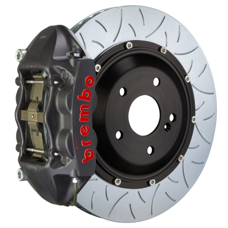 Brembo 07-15 Q7 (4L) Rear GTS BBK 4 Piston Cast 380x28 2pc Rotor Slotted Type-3-Black HA Brembo