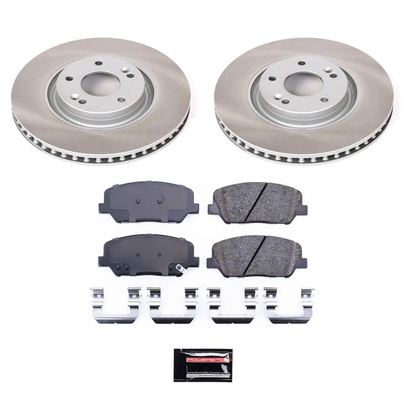 Power Stop 11-15 Kia Optima Front Semi-Coated Rotor Kit PowerStop