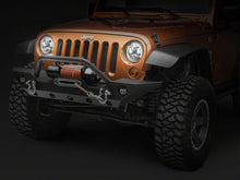 Load image into Gallery viewer, Raxiom 97-18 Jeep Wrangler TJ &amp; JK 6-LED Headlights w/ Partial Halo- Blk Housing (Clear Lens)