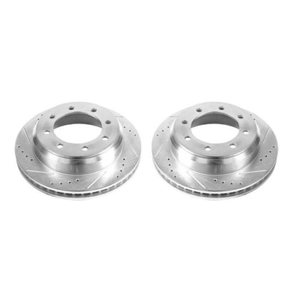 Power Stop 08-14 Ford E-150 Rear Evolution Drilled & Slotted Rotors - Pair PowerStop