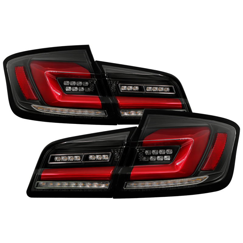 Spyder 11-17 BMW 5 Series F10 F18 M5  Sequential Turn Signal LED Tail Light - BK ALT-YD-BMWF1011-BK SPYDER