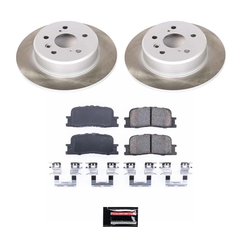 Power Stop 01-03 Toyota Highlander Rear Semi-Coated Rotor Kit