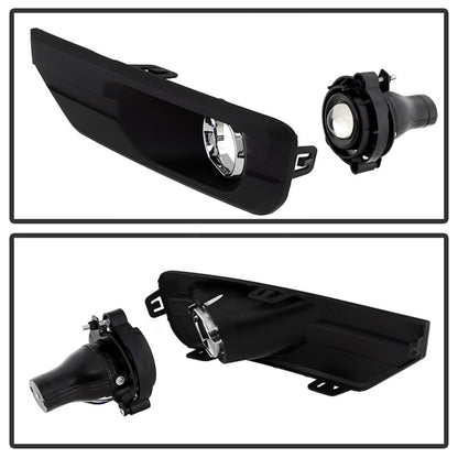 Spyder GMC Acadia 2013-2015 OEM Fog Light W/Universal Switch- Clear FL-GAC2013-C SPYDER