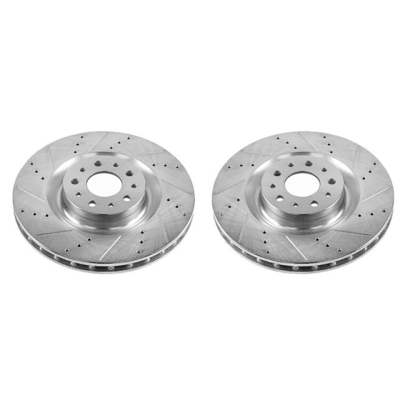 Power Stop 14-19 Fiat 500L Front Evolution Drilled & Slotted Rotors - Pair PowerStop