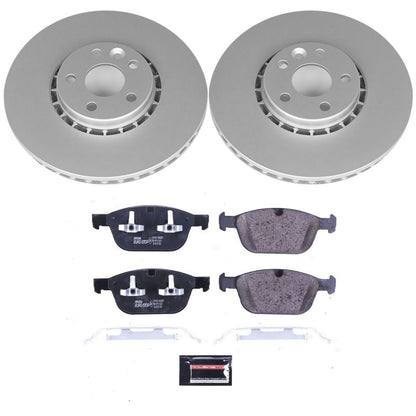 Power Stop 10-15 Volvo XC60 Front Euro-Stop Brake Kit PowerStop