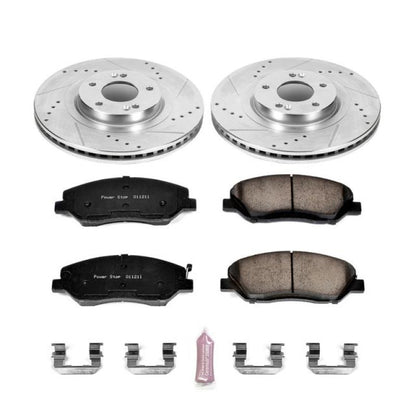 Power Stop 13-16 Hyundai Santa Fe Front Z23 Evolution Sport Brake Kit PowerStop