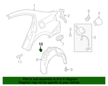 Load image into Gallery viewer, Genuine OEM Honda Screw Grommet (white square) Splash Guard (pack of 10)