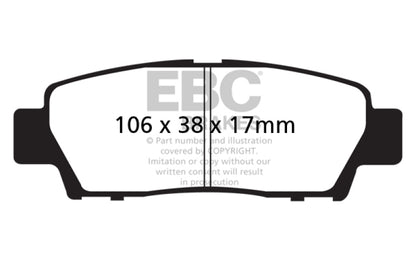 EBC Ultimax Rear Brake Pads - UD672 EBC