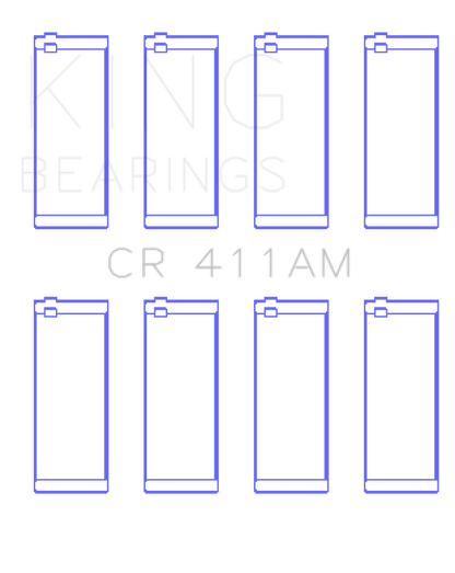 King Engine Bearings VW Ck/Eg/Ep/Fh/Jb/Yj/Yn/Ys/Zf (Size +0.75mm) Connecting Rod Bearing Set