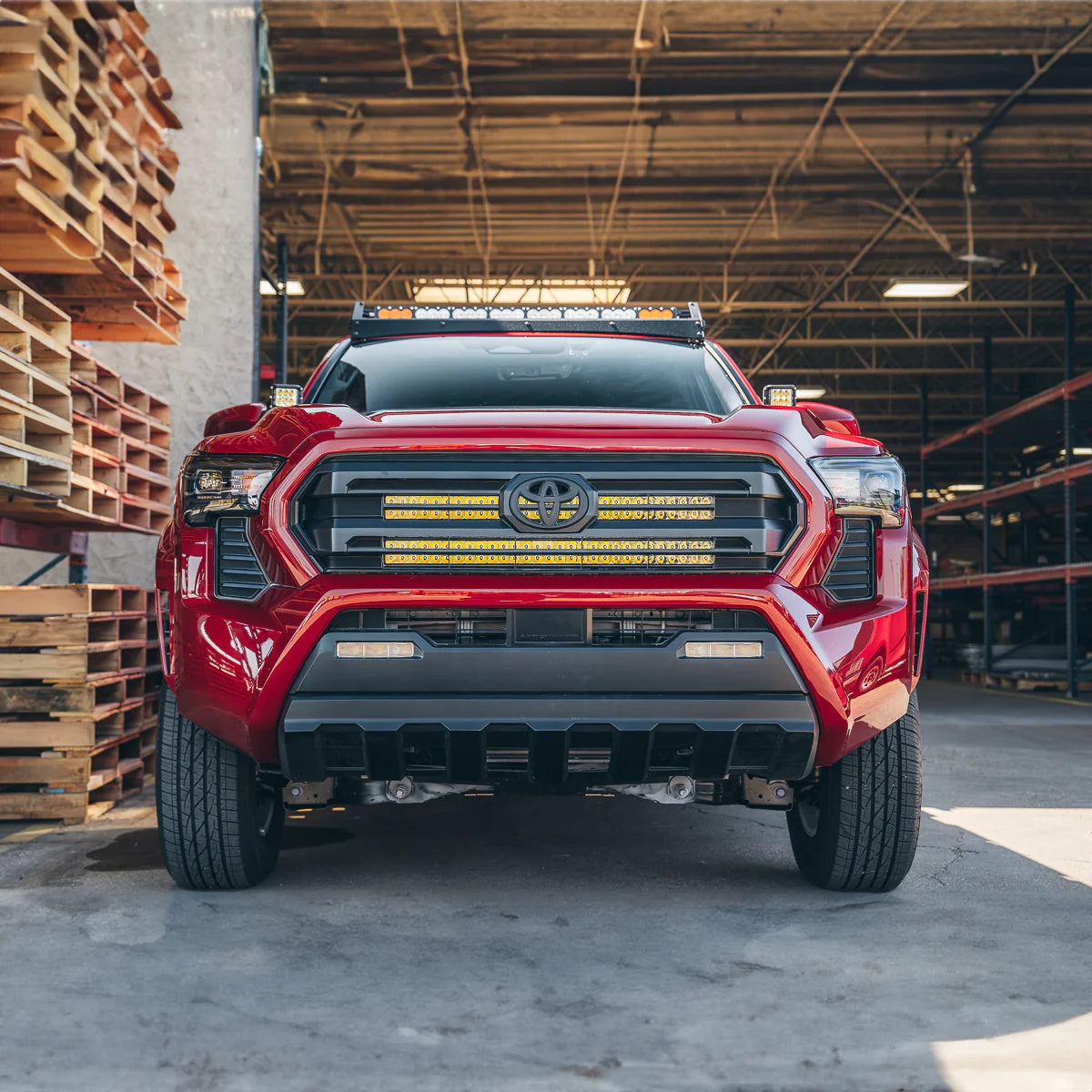 Cali Raised LED CR4118 32 inch Lo Pro grille LED light bar kit for 2024+ Toyota Tacoma
