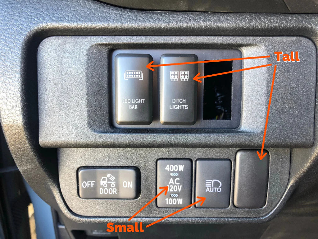 Cali Raised LED CR2385 small Toyota OEM style LED light bar switch