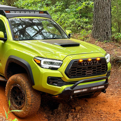 Cali Raised LED CR3450 Stealth Bumper with bull bar and 32 inch combo light for Toyota Tacoma