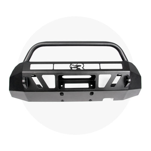 Cali Raised LED CR3402 Stealth Bumper with bull bar 32 inch combo light and small switch for Tacoma