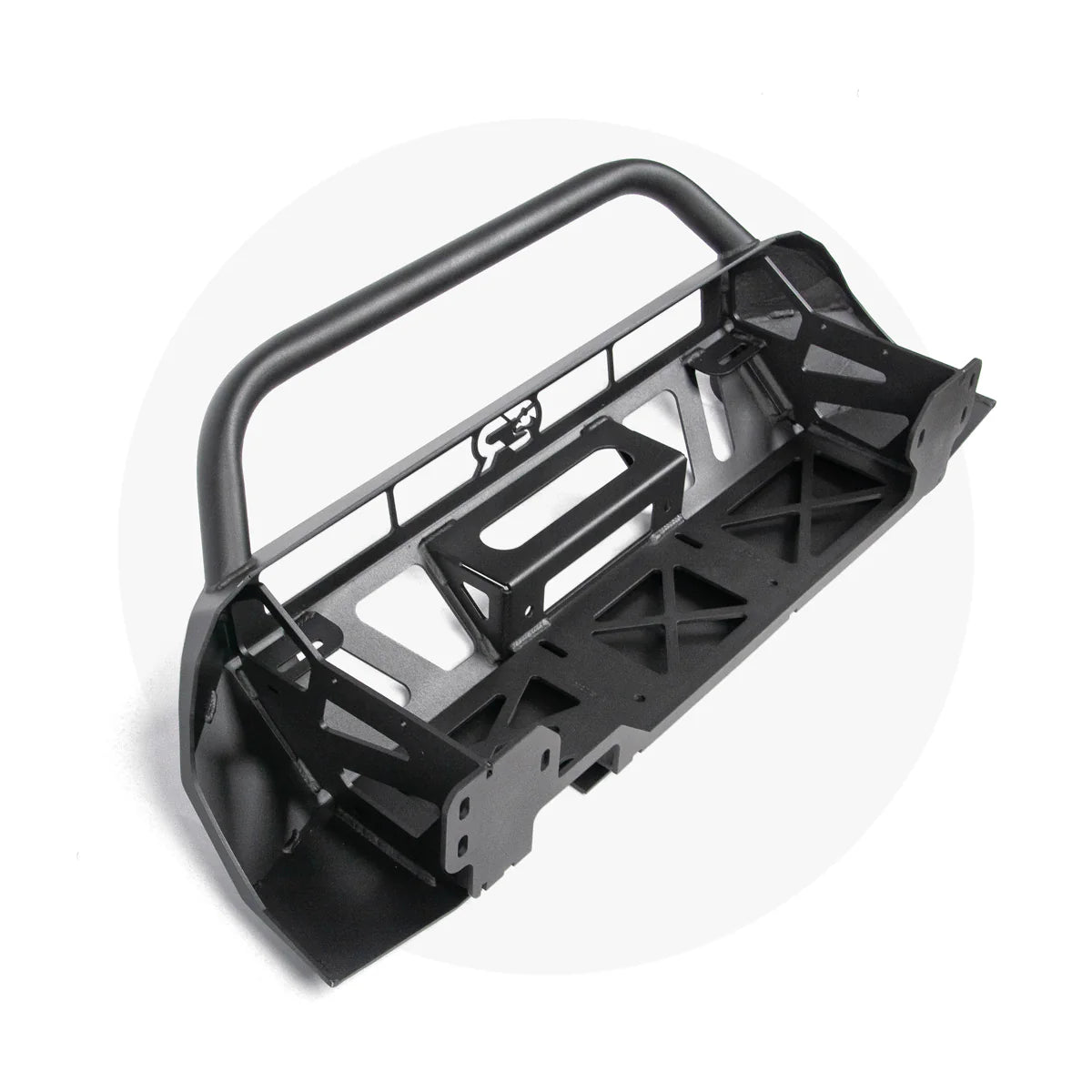 Cali Raised LED CR3354 Stealth Bumper with bull bar 32 inch combo light and tall switch for Tacoma
