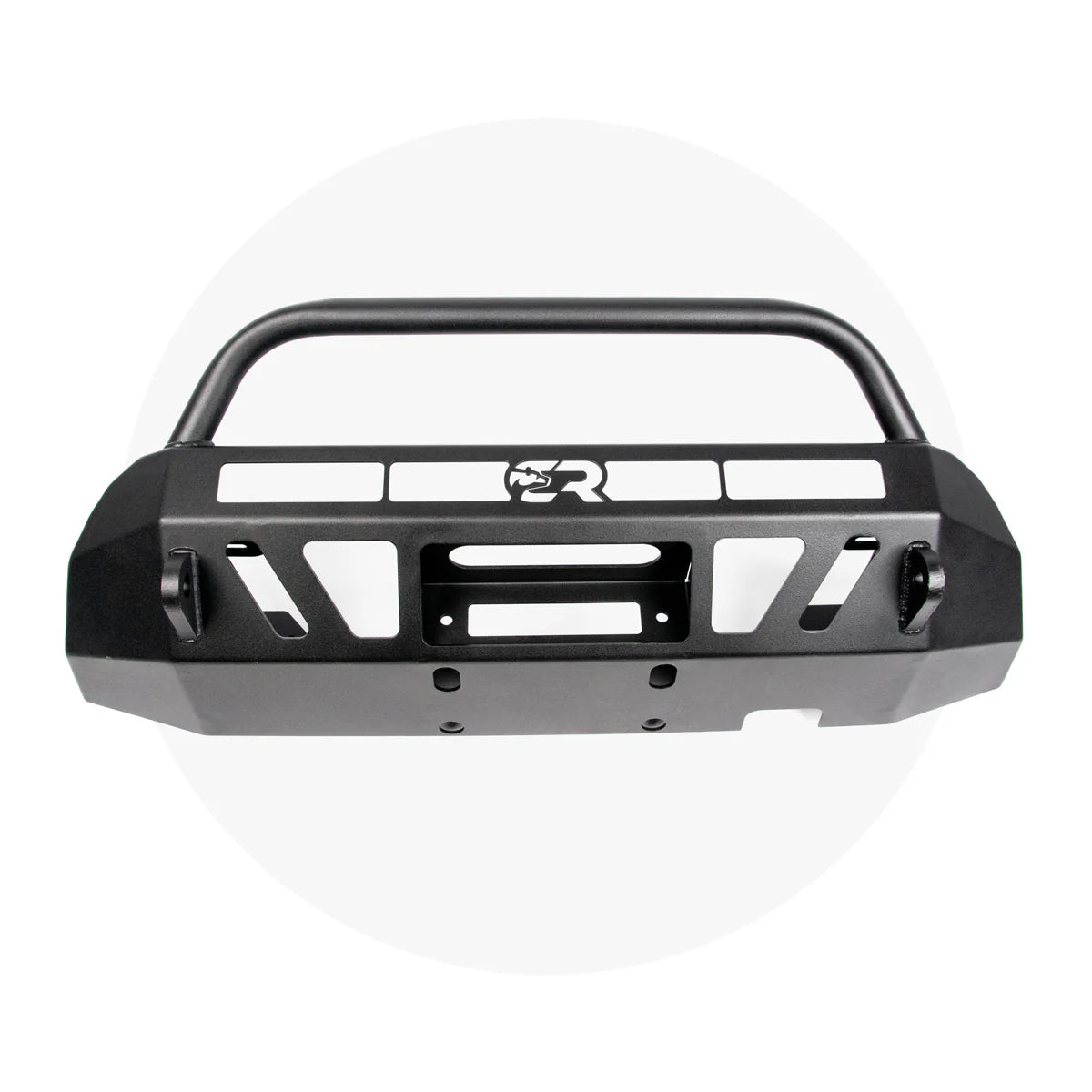 Cali Raised LED CR3594 Stealth Bumper with bull bar and no light bar for Toyota Tacoma