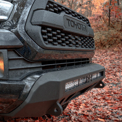 Cali Raised LED CR4140 Stealth Bumper no bull bar with 32 inch combo light and tall switch for Tacoma