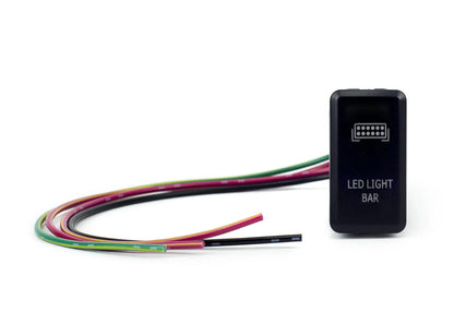Cali Raised LED CR2394 tall Toyota OEM style LED light bar switch with blue illumination