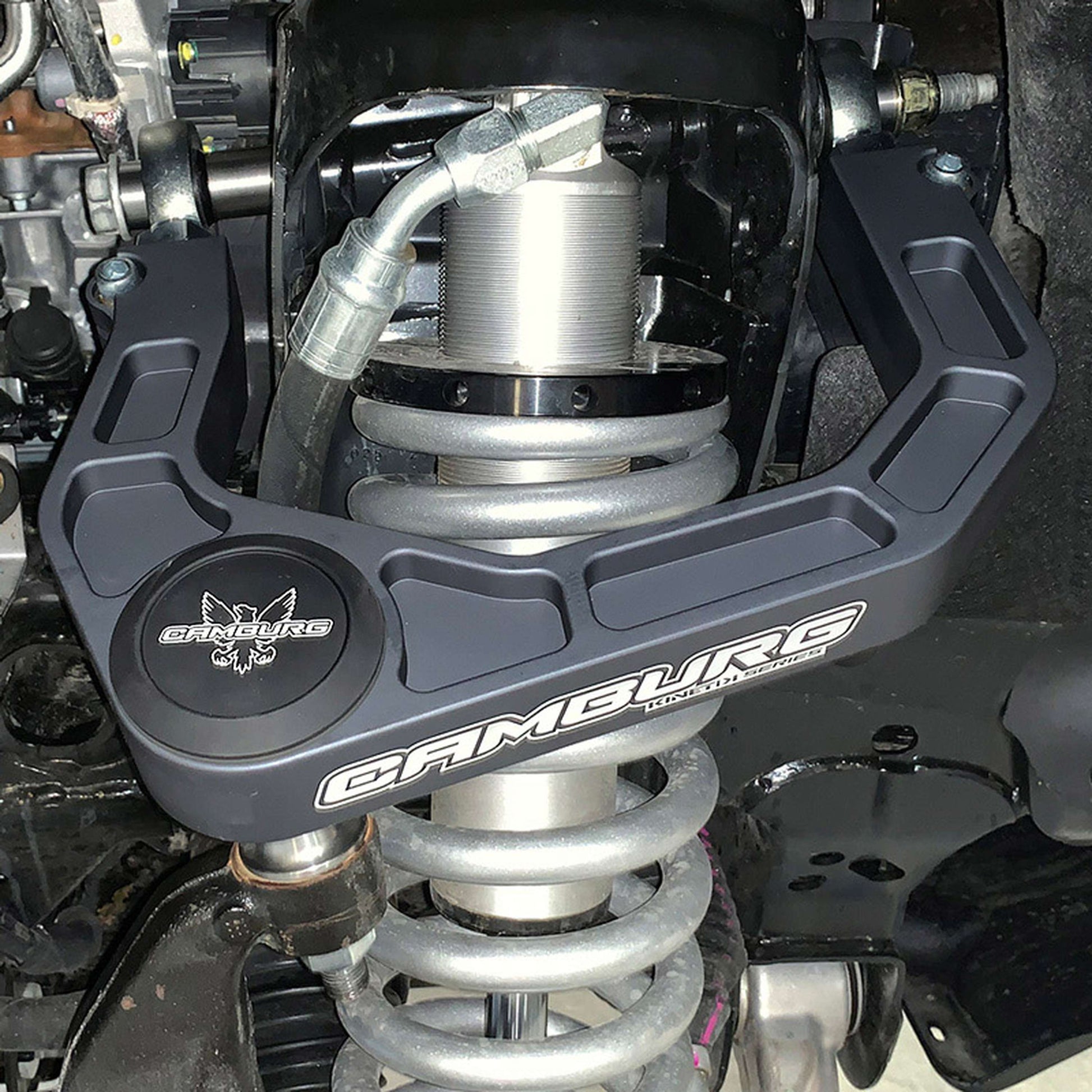 Camburg CAM-110214-GRY KINETIK V2 gray billet uniball upper arms for Ford Bronco