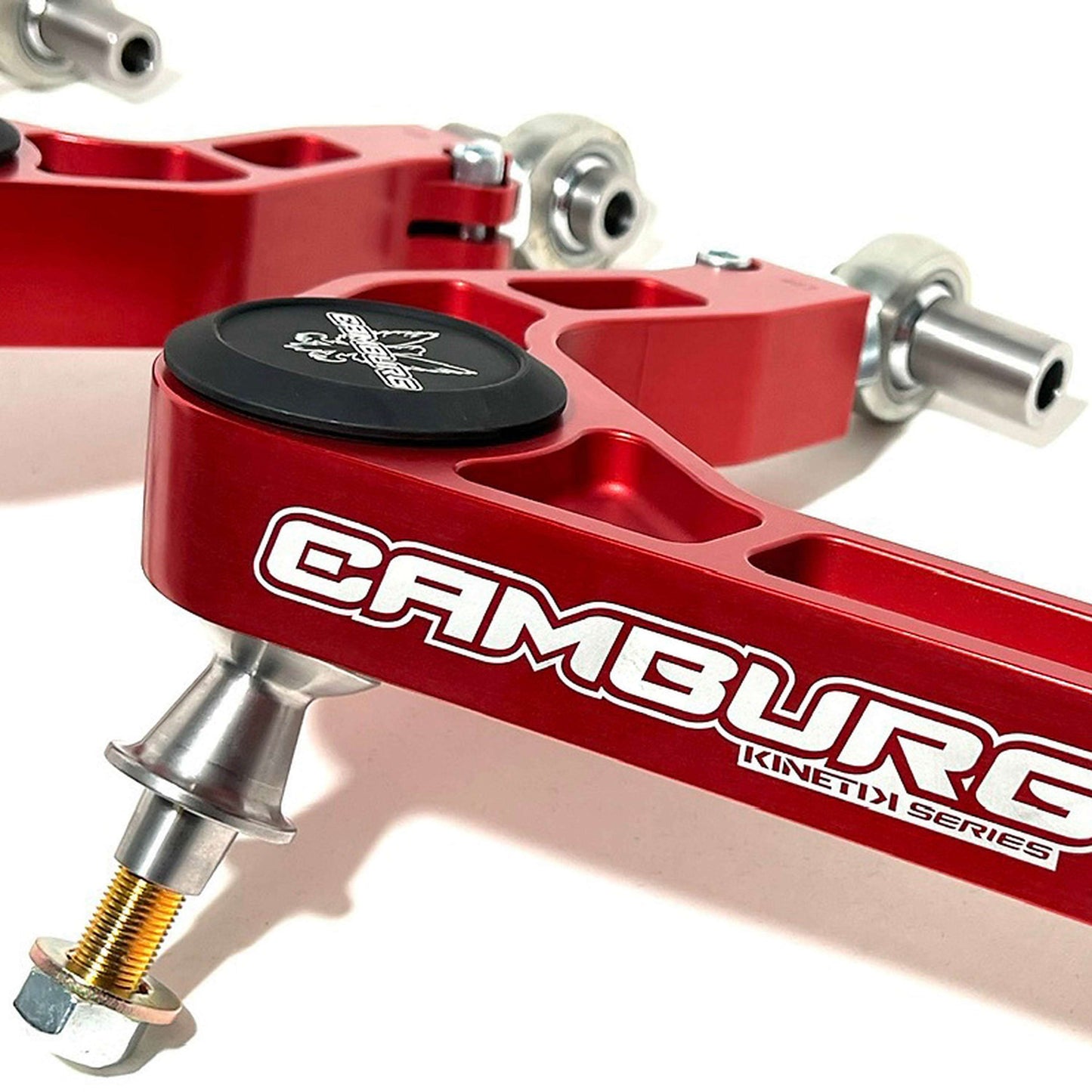 Camburg CAM-110214-RED KINETIK V2 red billet uniball upper arms for Ford Bronco