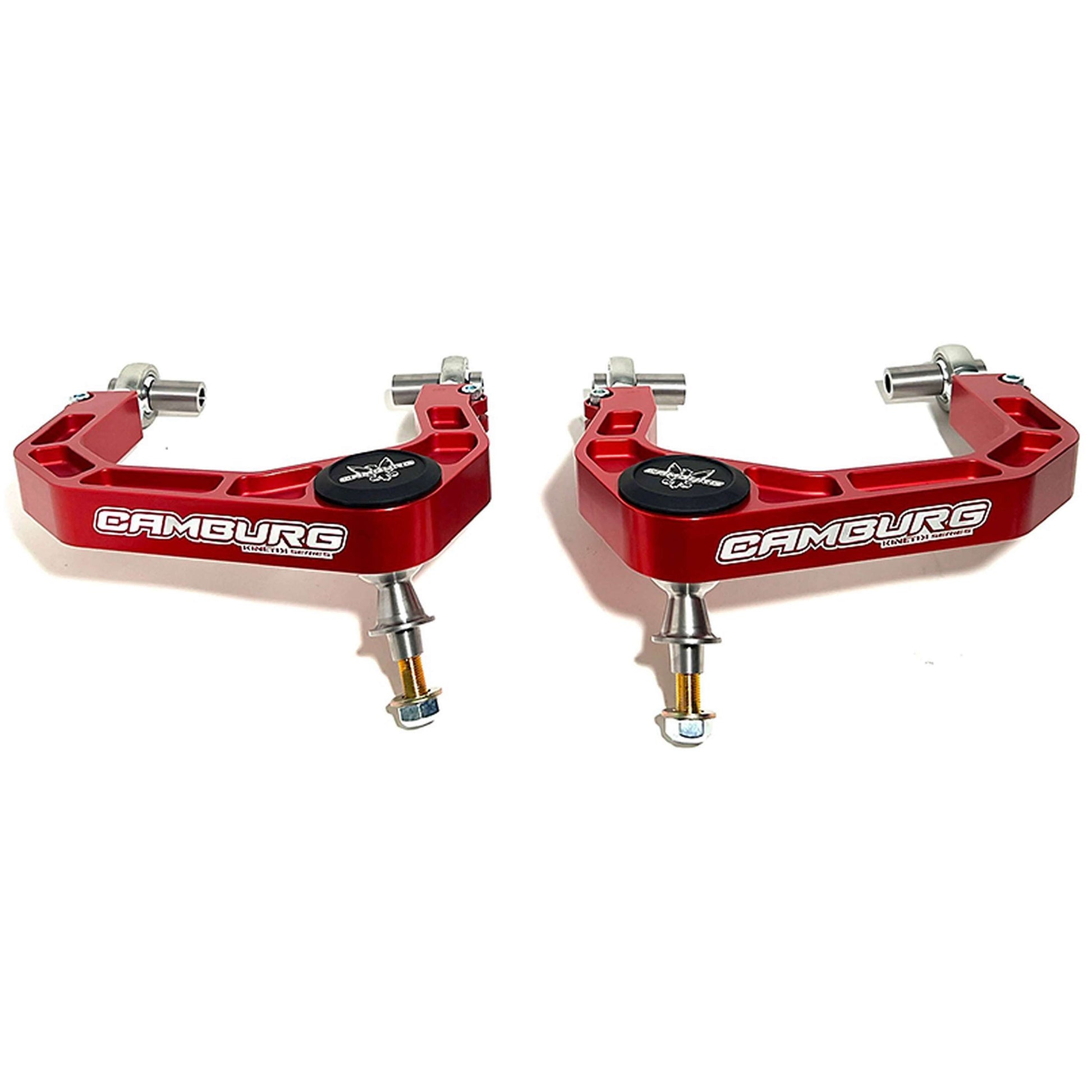 Camburg CAM-110214-RED KINETIK V2 red billet uniball upper arms for Ford Bronco