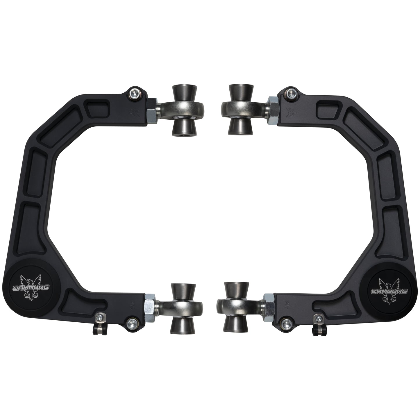 Camburg CAM-310184-GRY gray KINETIK V2 billet uniball upper arms for Tacoma 4Runner and FJ Cruiser