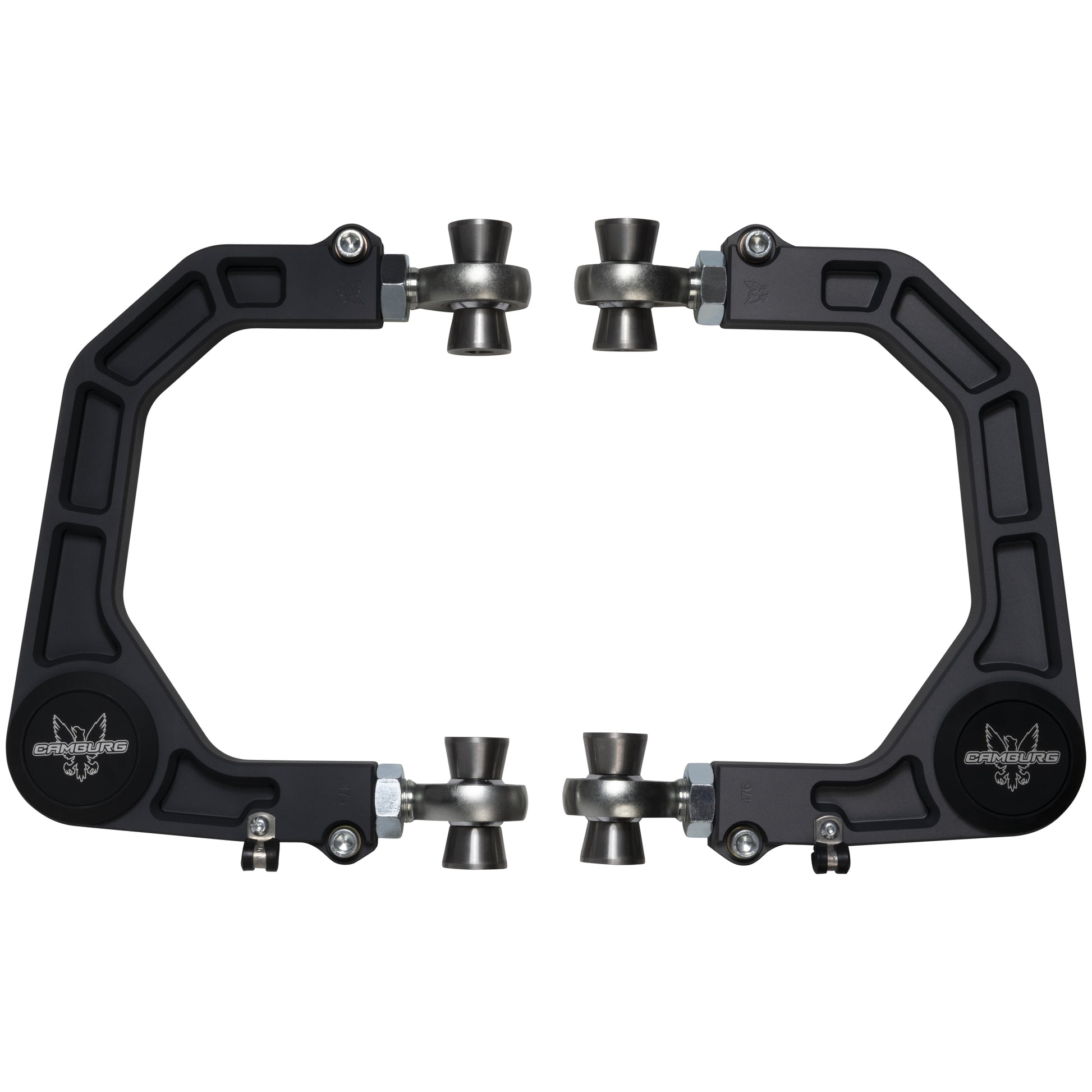 Camburg CAM-310184-GRY gray KINETIK V2 billet uniball upper arms for Tacoma 4Runner and FJ Cruiser