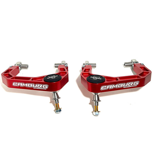 Camburg CAM-310184-RED red KINETIK V2 billet uniball upper arms for Tacoma 4Runner and FJ Cruiser