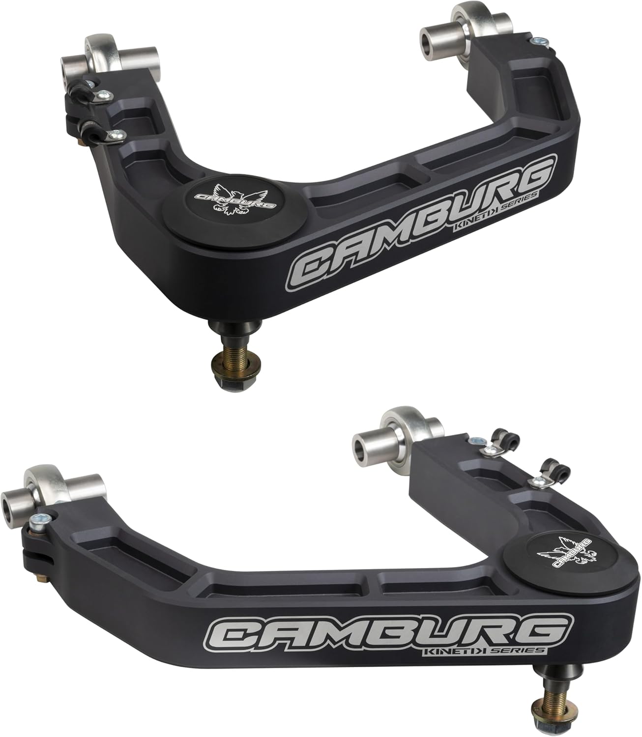 Camburg CAM-310187-GRY gray KINETIK V2 billet uniball upper arms for Toyota Tundra and Sequoia