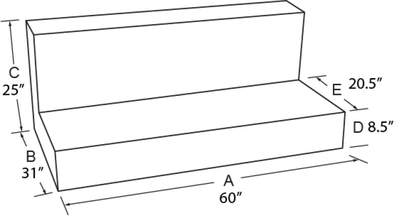 Tradesman Steel L-Shape Liquid Storage Tank (Full Size) - Black Tradesman