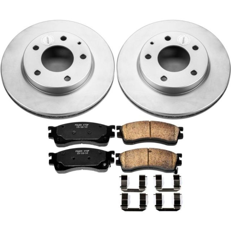 Power Stop 01-03 Mazda Protege Front Z17 Evolution Geomet Coated Brake Kit PowerStop