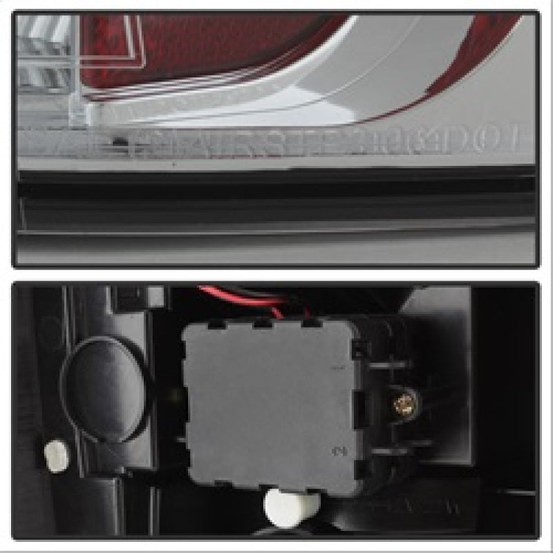 Spyder Chevy Suburban/GMC Yukon/Yukon Denali 07-14 LED Tail Lights Red Clear ALT-YD-CSUB07-LED-RC SPYDER