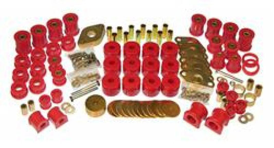 Prothane Total Vehicle Suspension Bushing Kit for 2007–2017 Jeep Wrangler JK 4-Door, Red – 1-2017