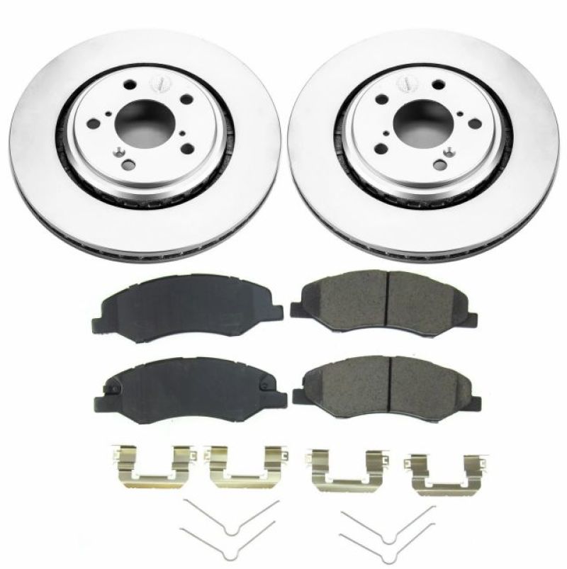 Power Stop 18-19 Honda Odyssey Front Z17 Evolution Geomet Coated Brake Kit PowerStop