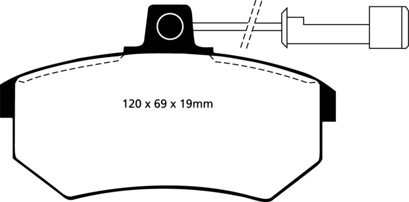 EBC YellowStuff Front Brake Pads - DP4486R