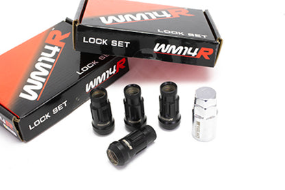 Wheel Mate WM14R 14x1.50 Wheel Locks Black 4 PCS