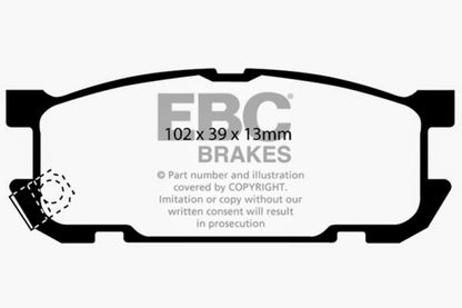 EBC GreenStuff Rear Brake Pads - DP21453 EBC