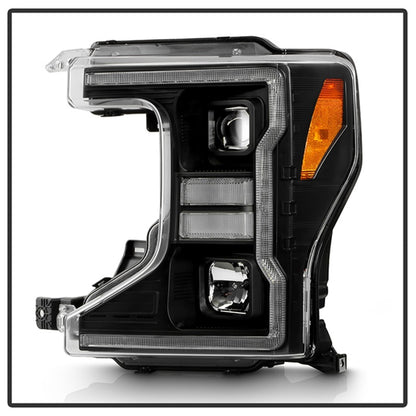 Spyder Signature 20-22 Ford F250/F350 (Halogen) Proj. Headlights - Black (PRO-YD-FS20HALSI-SEQ-BK) SPYDER