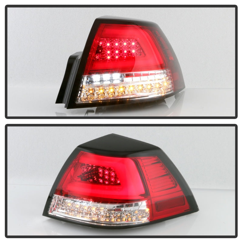 Spyder Pontiac G8 08-09 Version 2 Light Bar LED Tail Lights - Red Clear- ALT-YD-PG808V2-LB-RC SPYDER