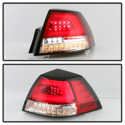 Spyder Pontiac G8 08-09 Version 2 Light Bar LED Tail Lights - Red Clear- ALT-YD-PG808V2-LB-RC SPYDER
