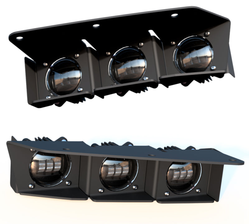 ORACLE Lighting 21-22 Ford Bronco Triple LED Fog Light Kit for Steel Bumper - Yellow ORACLE Lighting