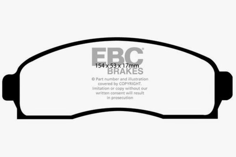 EBC Extra Duty Front Brake Pads - ED91617 EBC