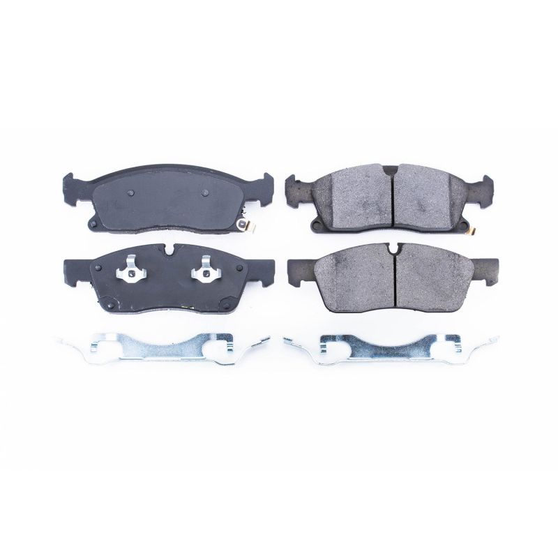 Power Stop 2017 Dodge Durango Front Z17 Evolution Ceramic Brake Pads w/Hardware PowerStop