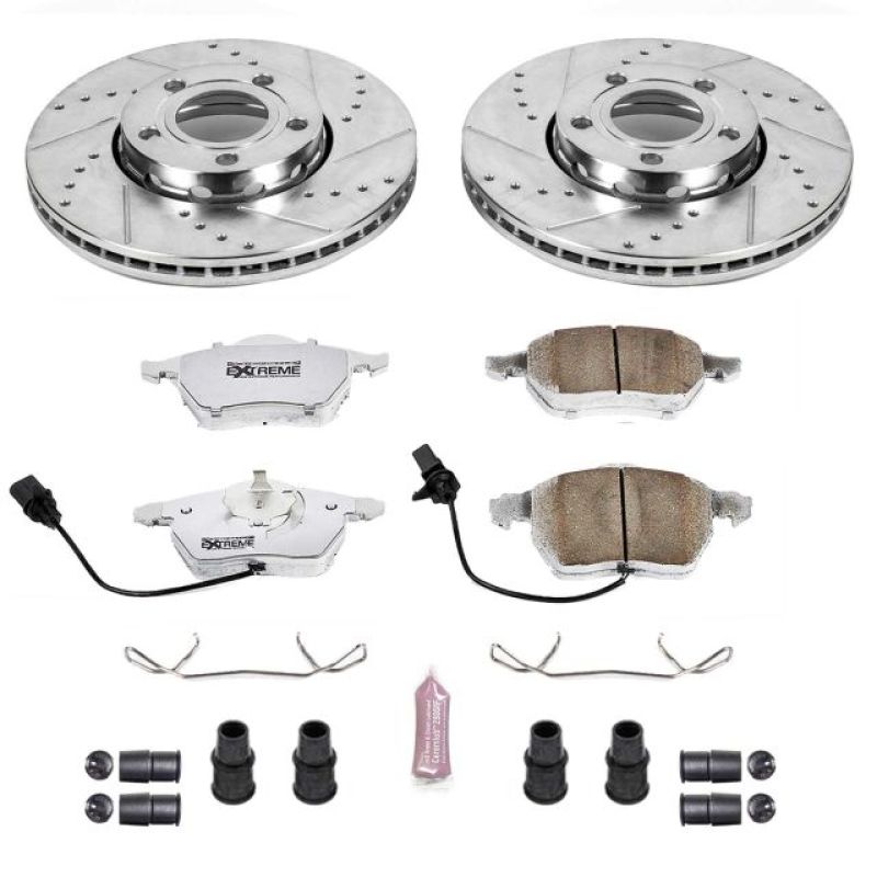 Power Stop 05-06 Audi A4 Front Z26 Street Warrior Brake Kit PowerStop