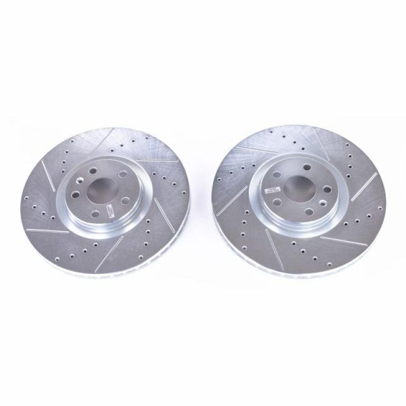 Power Stop 16-18 Volvo S90 Front Evolution Drilled & Slotted Rotors - Pair PowerStop
