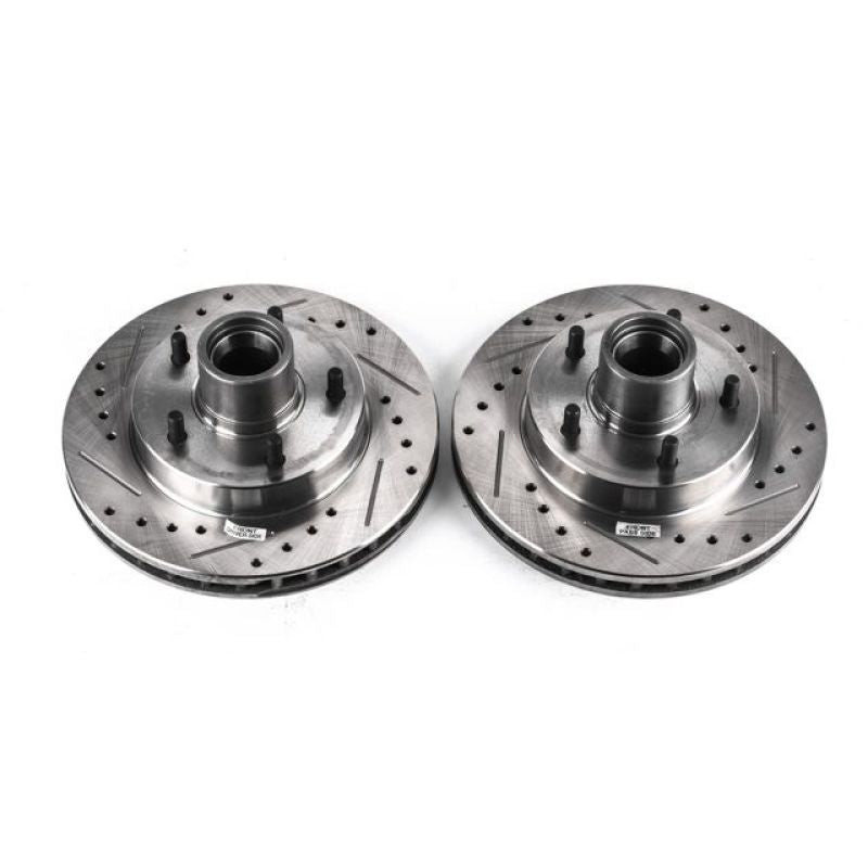 Power Stop 79-81 Buick Century Front Evolution Drilled & Slotted Rotors - Pair PowerStop