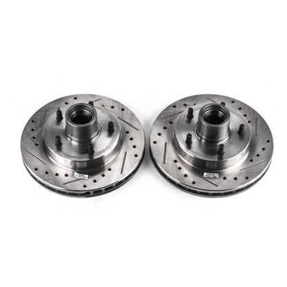 Power Stop 79-81 Buick Century Front Evolution Drilled & Slotted Rotors - Pair PowerStop